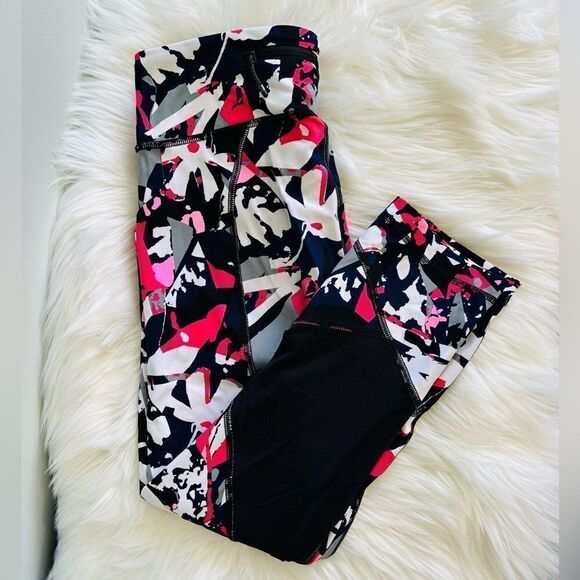 Lululemon Pace Rival Crop Pop Cut Boom Juice Multi Black pants leggings! - Picture 6 of 11